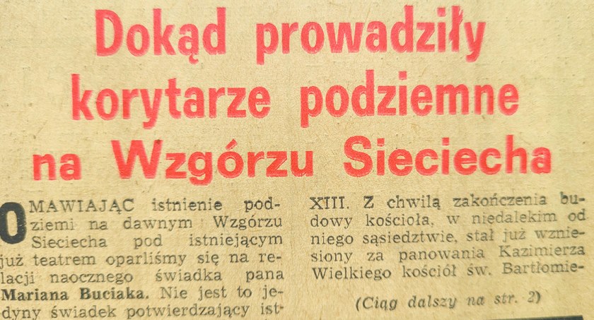 Wycinek gazety z roku 1972