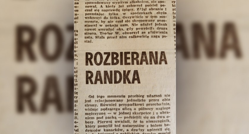 Wycinek gazety z roku 1989