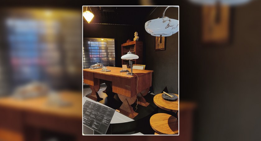 Fragment ekspozycji art déco przy Kolegialnej 6
