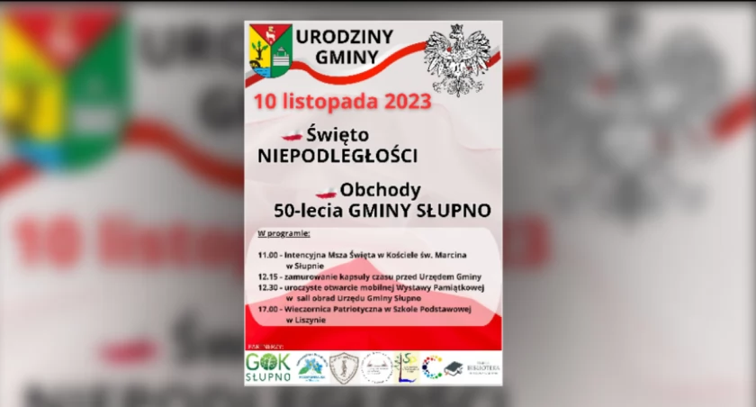 Gmina Słupno zaprasza na obchody swojego 50-lecia