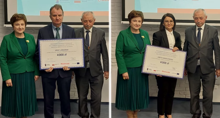 W gronie 48 laureatów konkursu „Opiekun Stypendysty Roku 2022/2023” są nauczyciele z LO w Sierpcu: Aneta Wasilewska – nauczycielka matematyki i Józef Urbański – nauczyciel fizyki