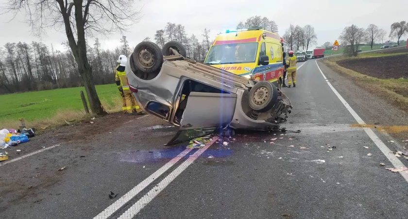 Wypadek w Goślicach gm. Bielsk