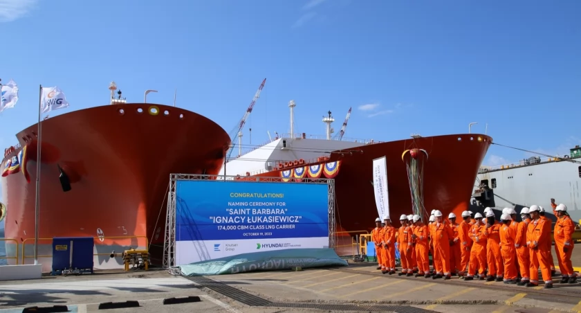 Uroczystość nadania nazw gazowcom floty Grupy ORLEN