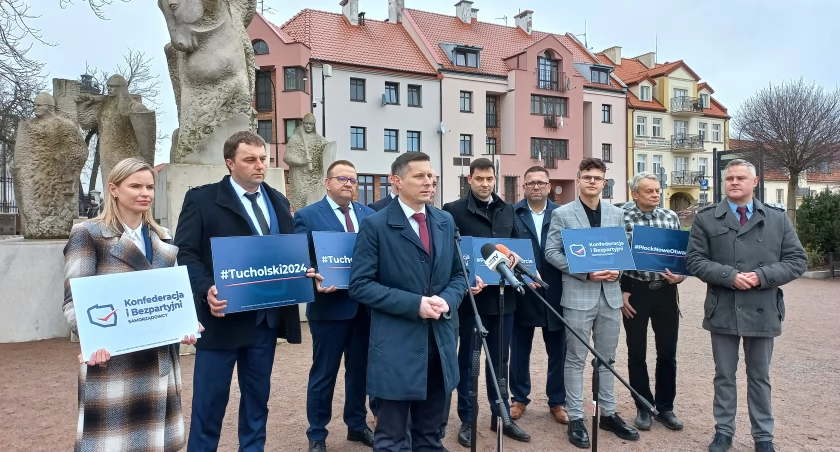 Spotkanie Konfederacji i Bezpartyjych Samorządowców w Płocku. Marek Tucholski kandydat na Prezydenta Miasta Płock