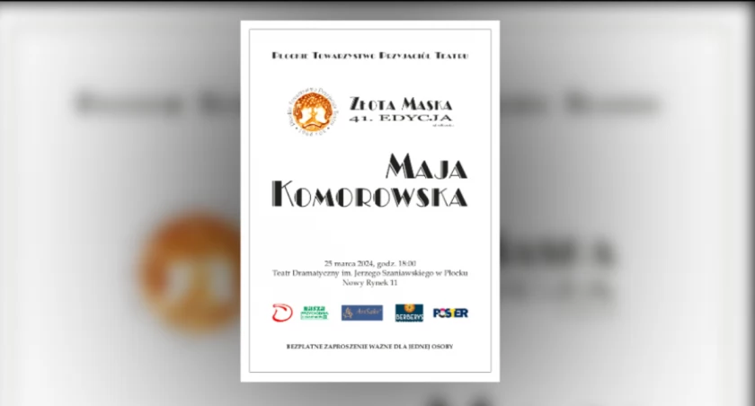 Maja Komorowska będzie gościem płockiego teatru