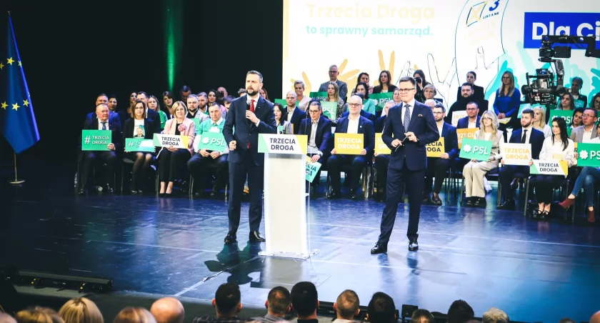 Konwencja Trzeciej Drogi w Płocku. Władysław Kosiniak-Kamysz i Szymon Hołownia w Płocku