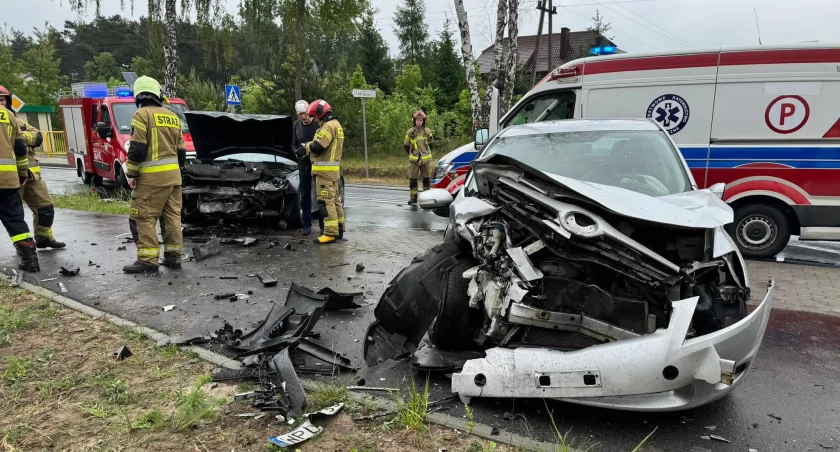 Wypadek w m. Nowe Grabie gmina Gąbin, powiat płocki
