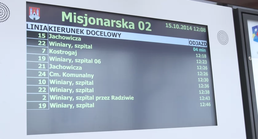 tablica Systemu Dynamicznej Informacji Pasażerskiej