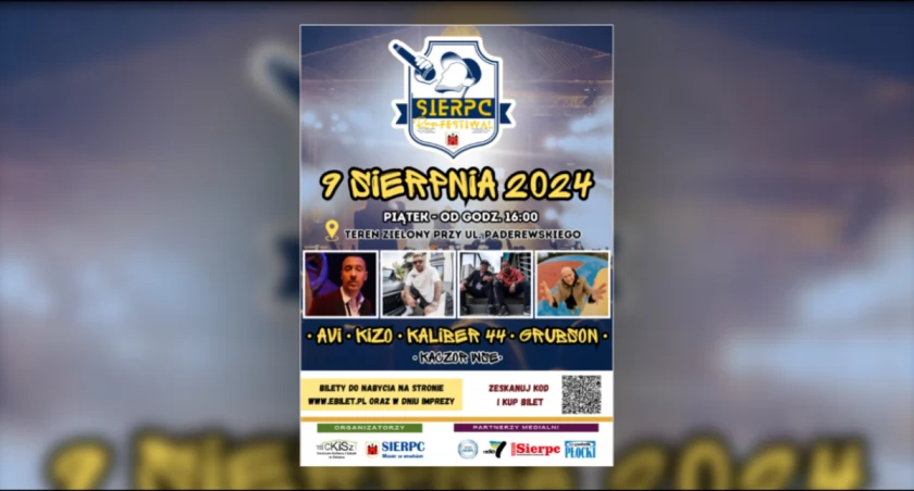 Już 9 sierpnia, w Sierpcu rusza I edycja SIERPC RAP FESTIWAL 