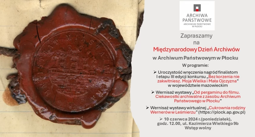 Międzynarodowy Dzień Archiwów w Archiwum Państwowym w Płocku 