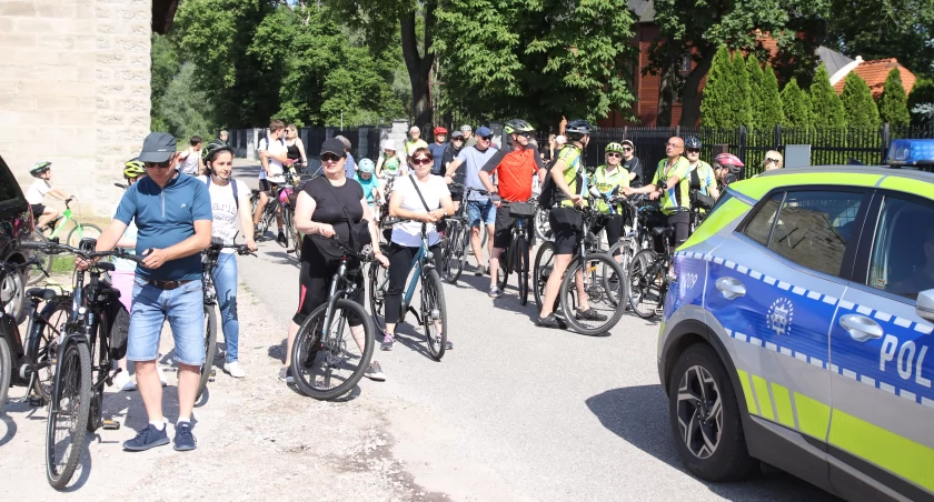 Pierwsi uczestnicy Rodzinnego Rajdu Rowerowego
