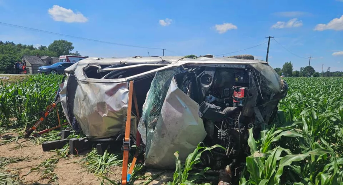Tragiczny wypadek w Uniejewie pod Płockiem (gmina Brudzeń Duży)