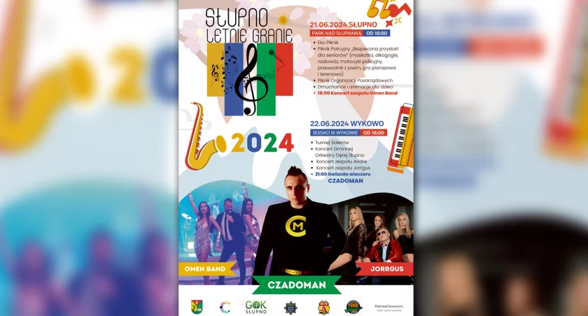 Gmina Słupno zaprasza na „Letnie Granie 2024”