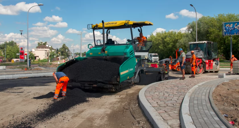asfaltowanie na ul. Chopina