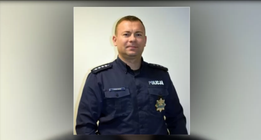 Asp. szt. Piotr Krawczewski, dzielnicowy z Komendy Miejskiej Policji w Płocku
