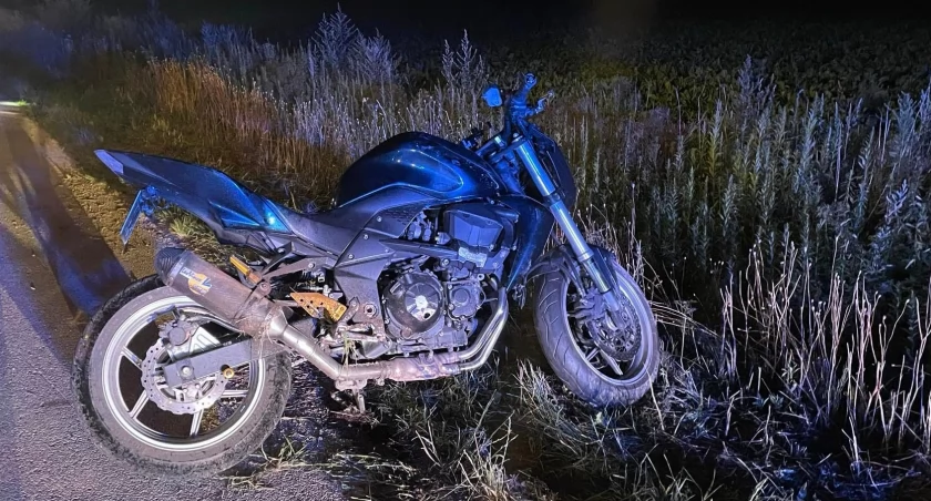 W Białkowie motocykl zderzył się z sarną 