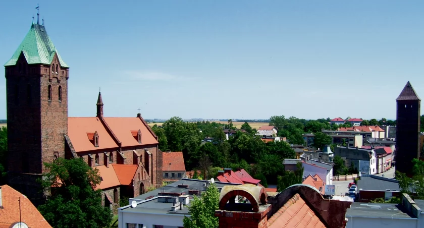 Widok na Byczynę z lotu ptaka 