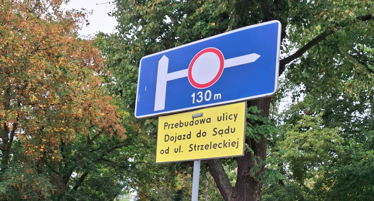 Trwają modernizacje dróg w okolicach płockiego Sądu Rejonowego