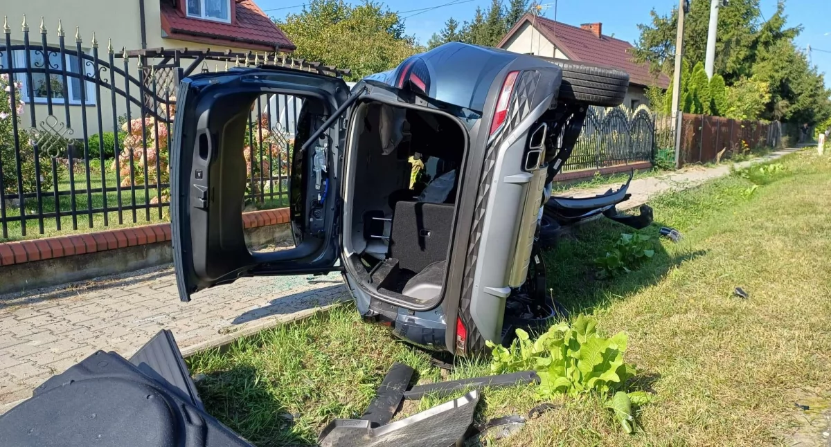 Zdjęcie z akcji strażaków w m. Brwilno Dolne