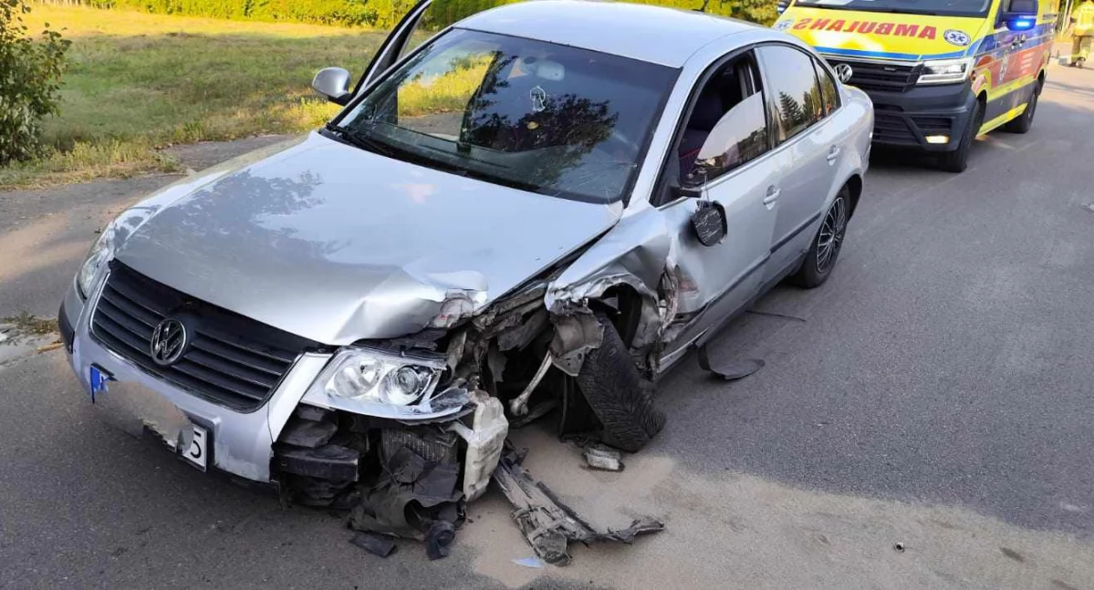 Zdjęcia ze zdarzenia drogowego w Borowiczkach Pieńkach