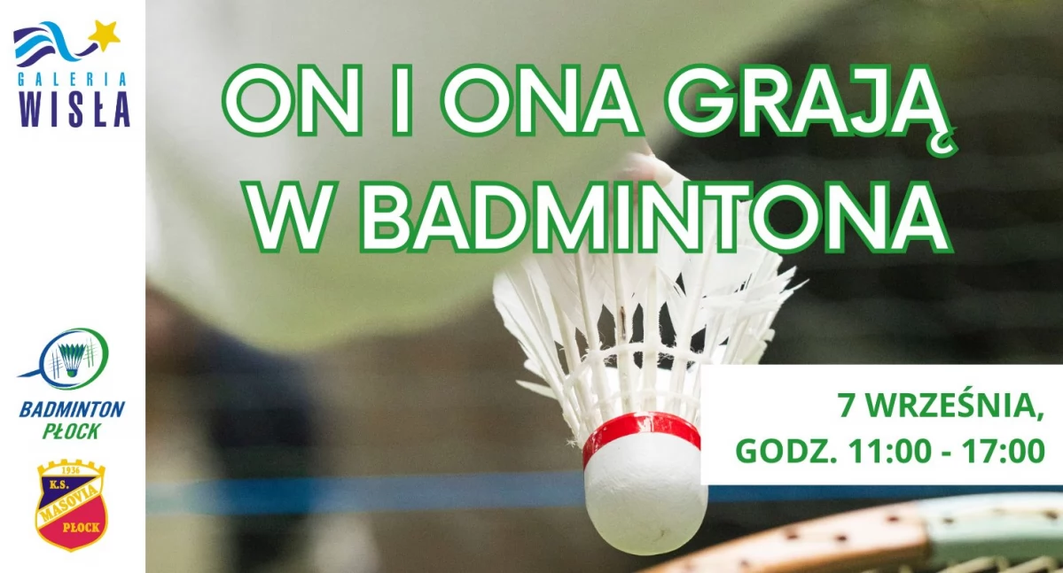 badmintonowa sobota w Galerii Wisła