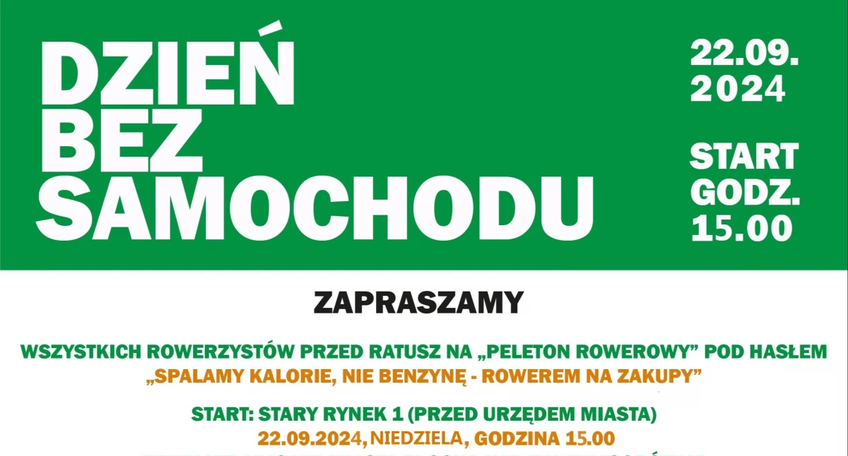 O tym się mówi, Rowerowa niedziela Płocku Spalaj kalorię benzynę! - zdjęcie, fotografia