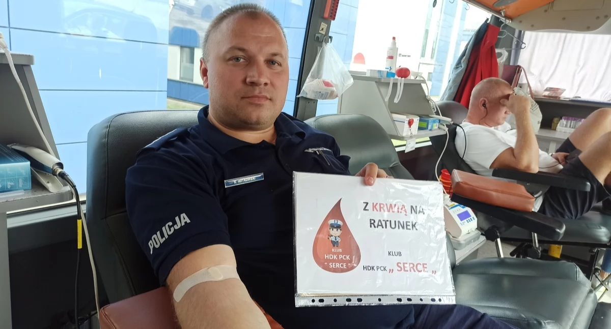 Ponad 7 litrów krwi udało się zebrać podczas poniedziałkowej akcji prowadzonej w Komendzie Miejskiej Policji w Płocku