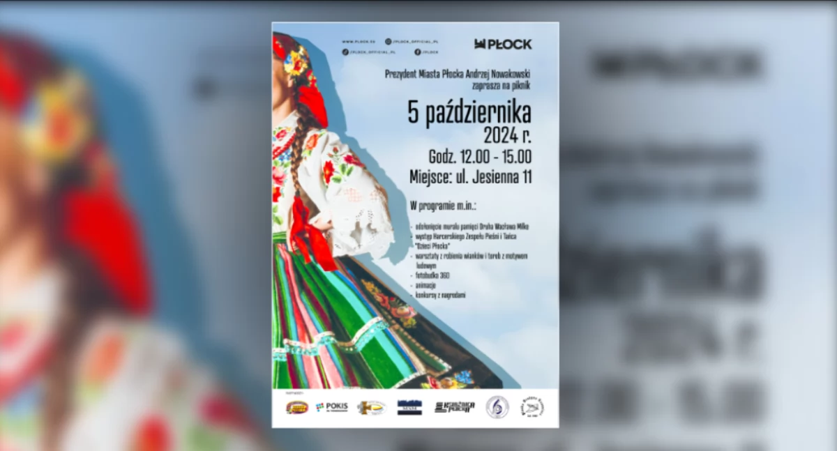 Na szczycie bloku przy ul. Jesiennej 11 w Płocku powstał mural