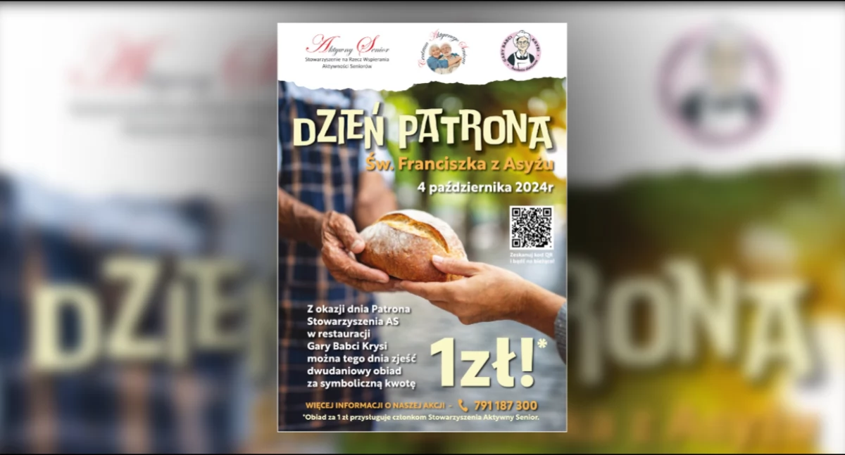 O tym się mówi, Stowarzyszenie świętuje Dzień Patrona Serwuje obiady złotówkę - zdjęcie, fotografia