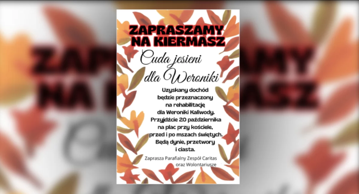 kiermasz Cuda jesieni dla Weroniki