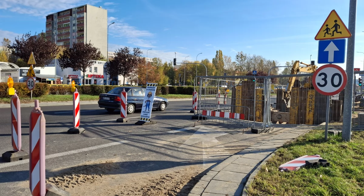 al. Piłsudskiego w Płocku przechodzi modernizację