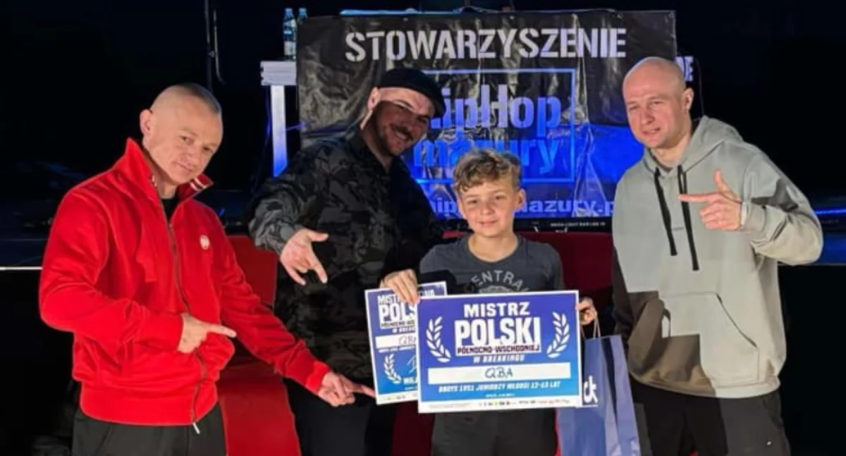 Jakub Woźnica zdobył mistrzostwo Polski Północno-Wschodniej w tańcu breaking