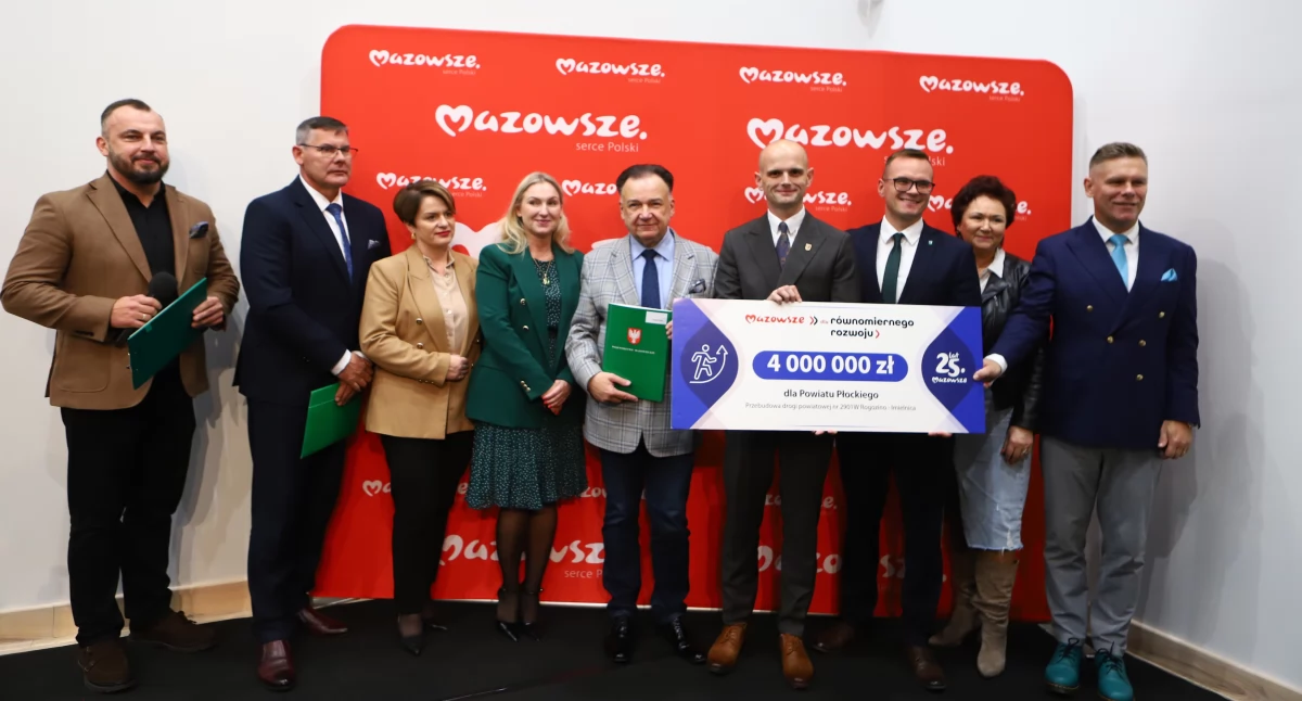 Urząd marszałkowski, Powiat Płocki ogromnym dofinansowaniem Wyremontują drogę Rogozino Imielnica - zdjęcie, fotografia