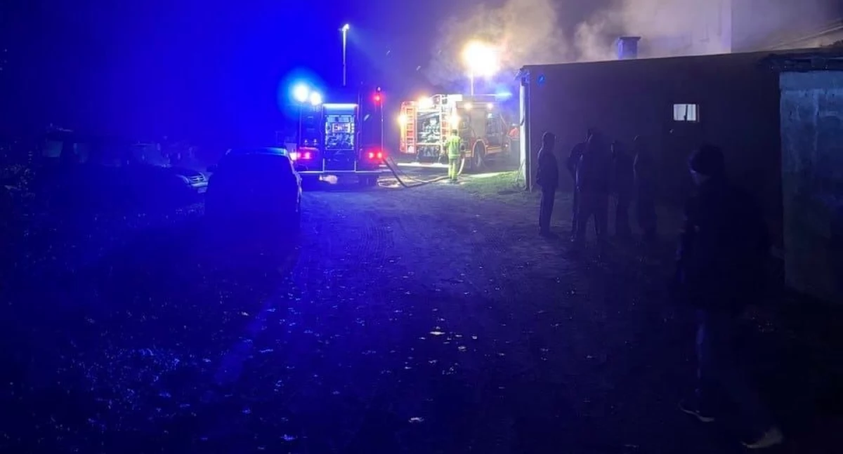 Pożar w miejscowości Barcik Nowy 
