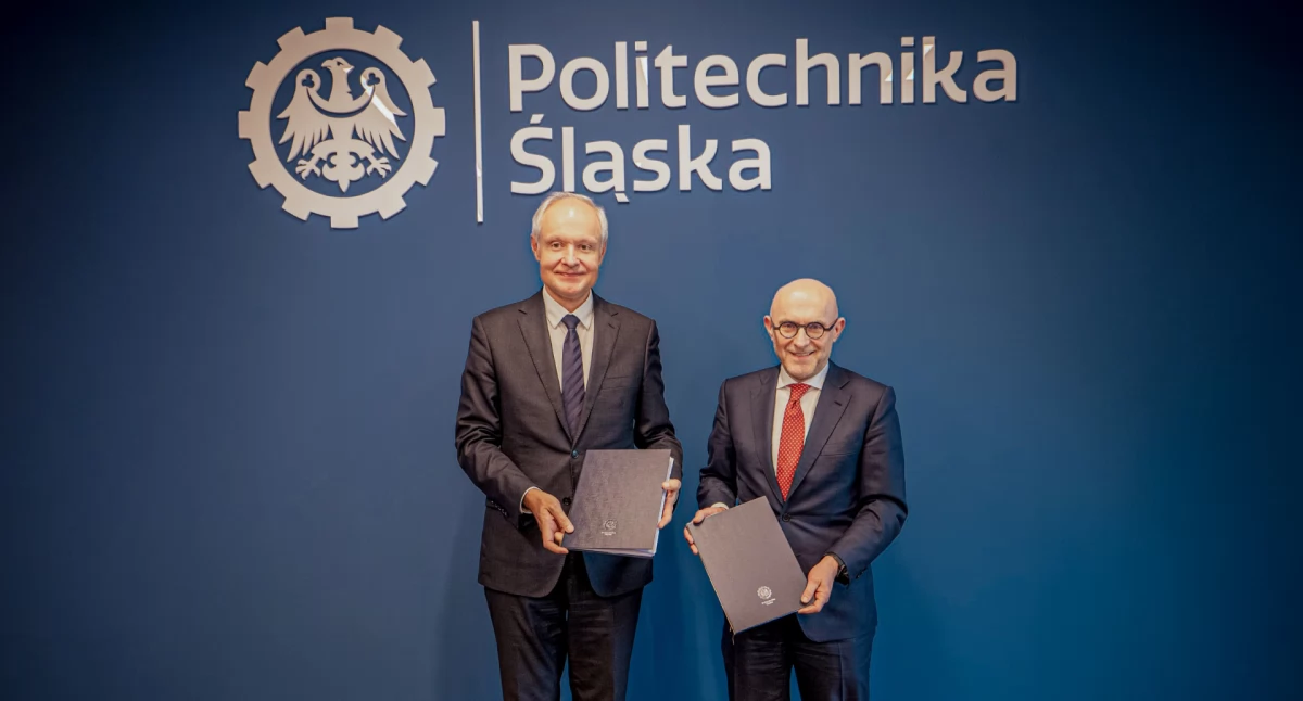 Marek Pawełczyk - Rektor Politechniki Śląskiej oraz Ireneusz Fąfara - prezes Zarządu ORLEN