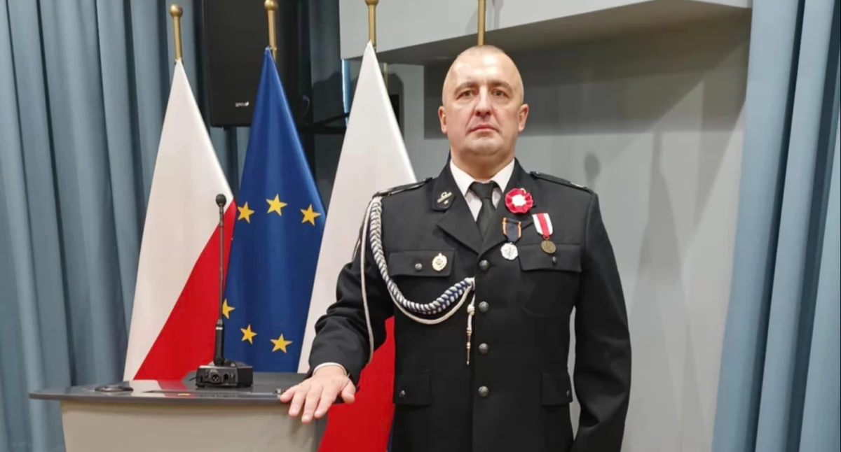 Druh Jarosław Klimek został uhonorowany Krzyżem Świętego Floriana