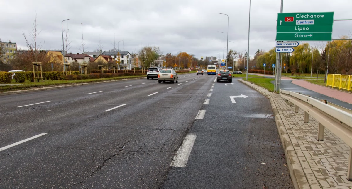 Remont al. Piłsudskiego w Płocku, początek 27 listopada