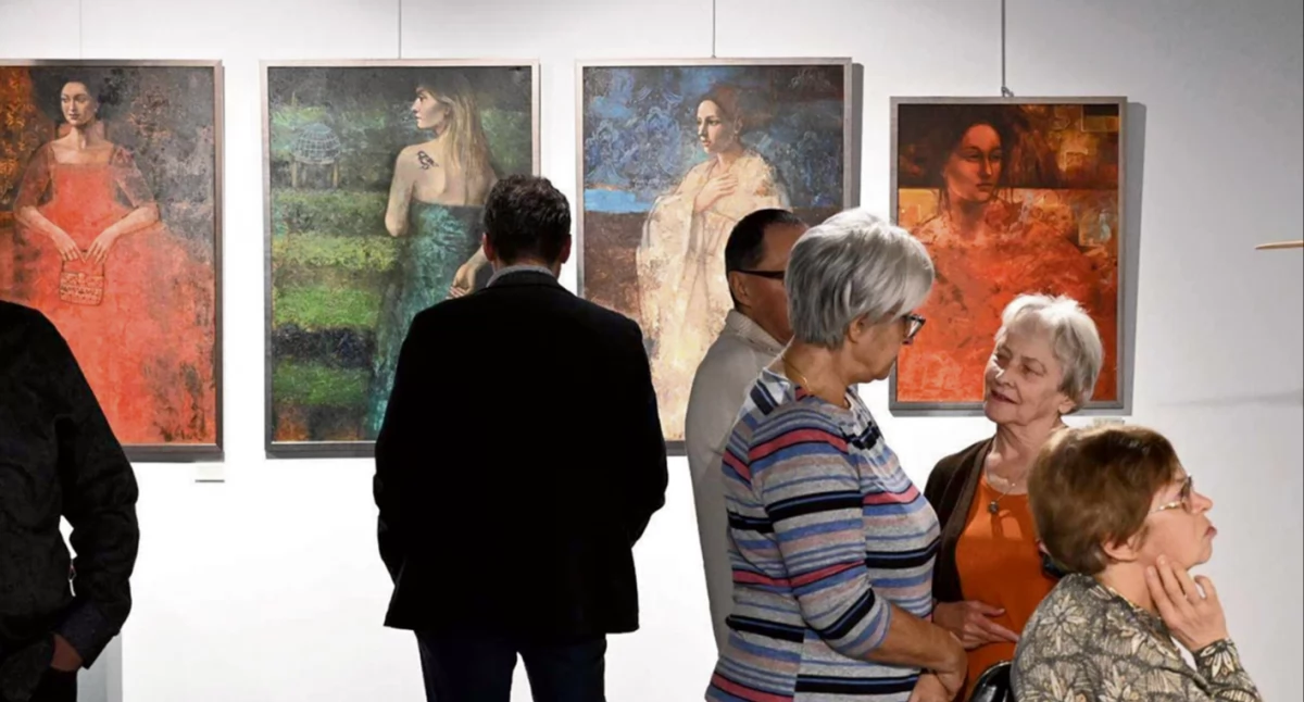 Muzeum, wystawa Muzeum Mazowieckim Płocku Artystów dialog secesją - zdjęcie, fotografia