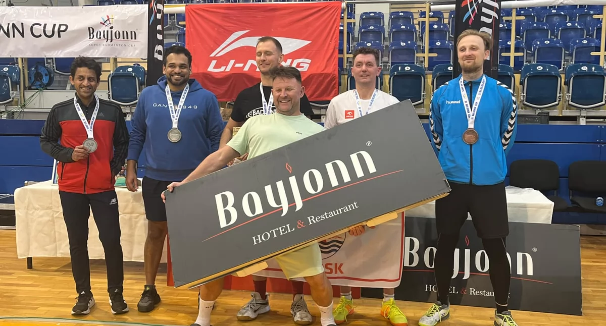 Badminton, BAYJONN PREMIUM SOPOT Złoty medal Adama Kosza - zdjęcie, fotografia