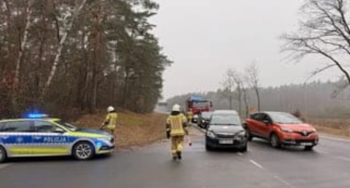 Wypadek w Borowicach na DK-62