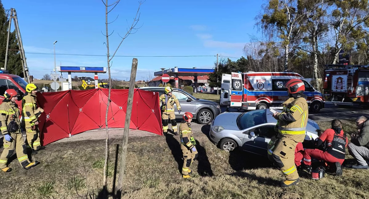 Wypadek na DK-62 w Cekanowie