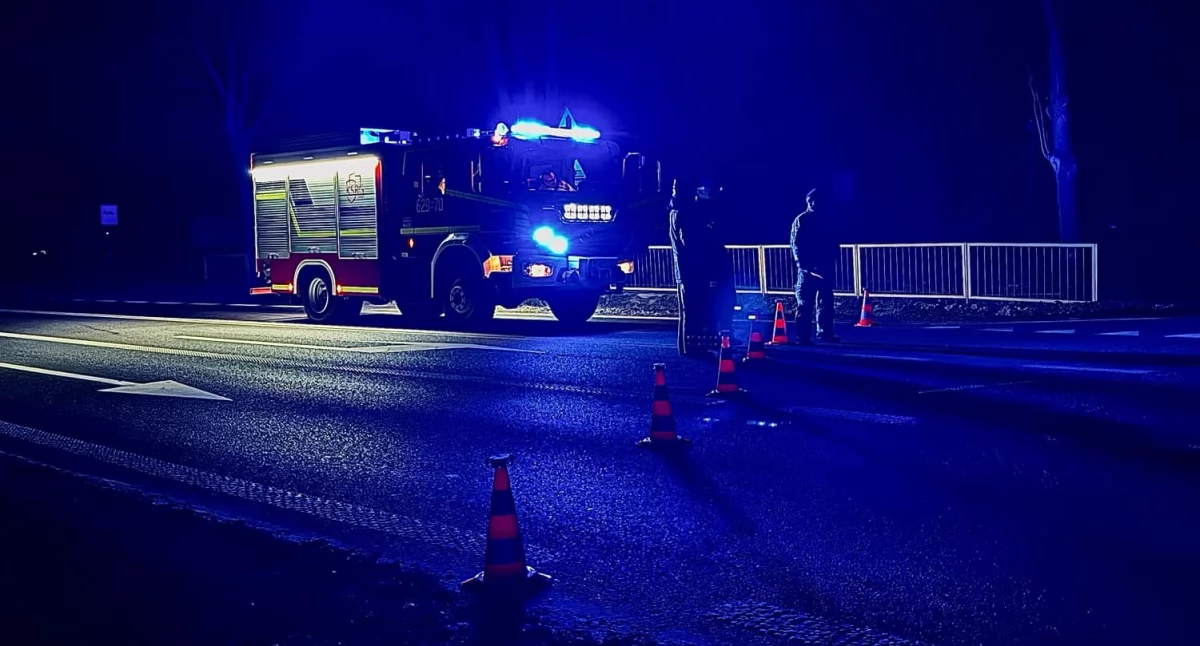 Wypadek na DK-10 w Borkowie Kościelnym