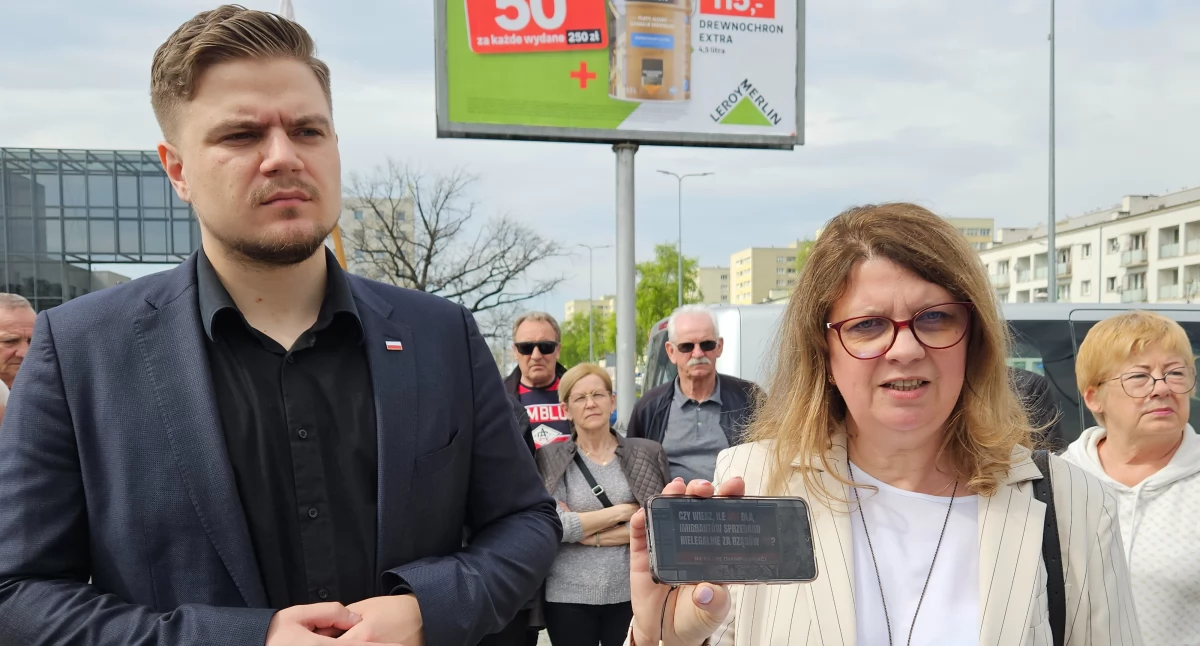 Szymon Stachowiak i Wioletta Kulpa mówili o billboardzie, który pojawił się w Płocku
