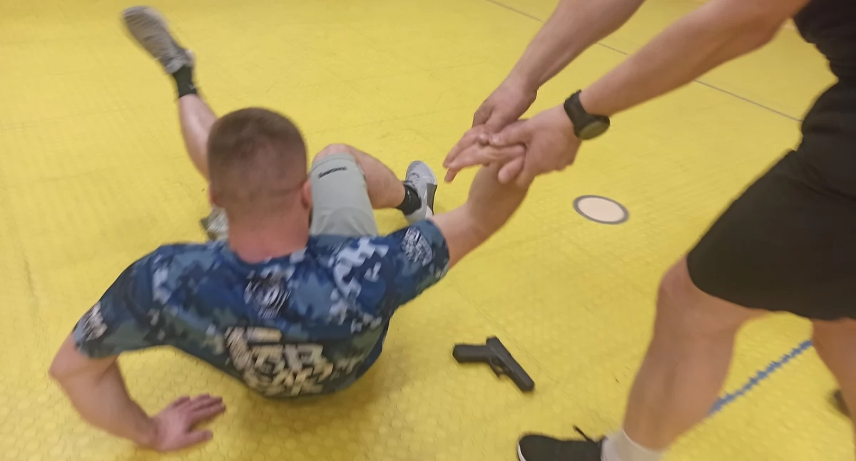 Zdjęcie z prowadzonych zajęć w Komendzie Miejskiej Policji w Płocku 