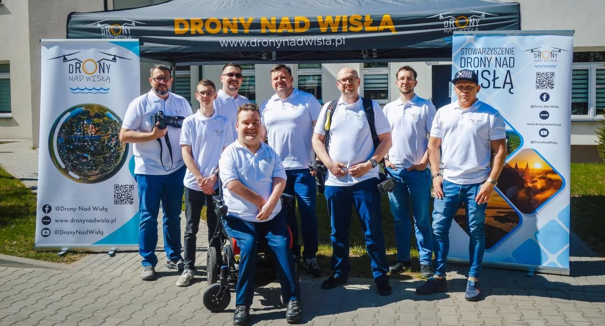 Członkowie stowarzyszenia „Drony Nad Wisłą” zorganizowali wyjątkową akcję