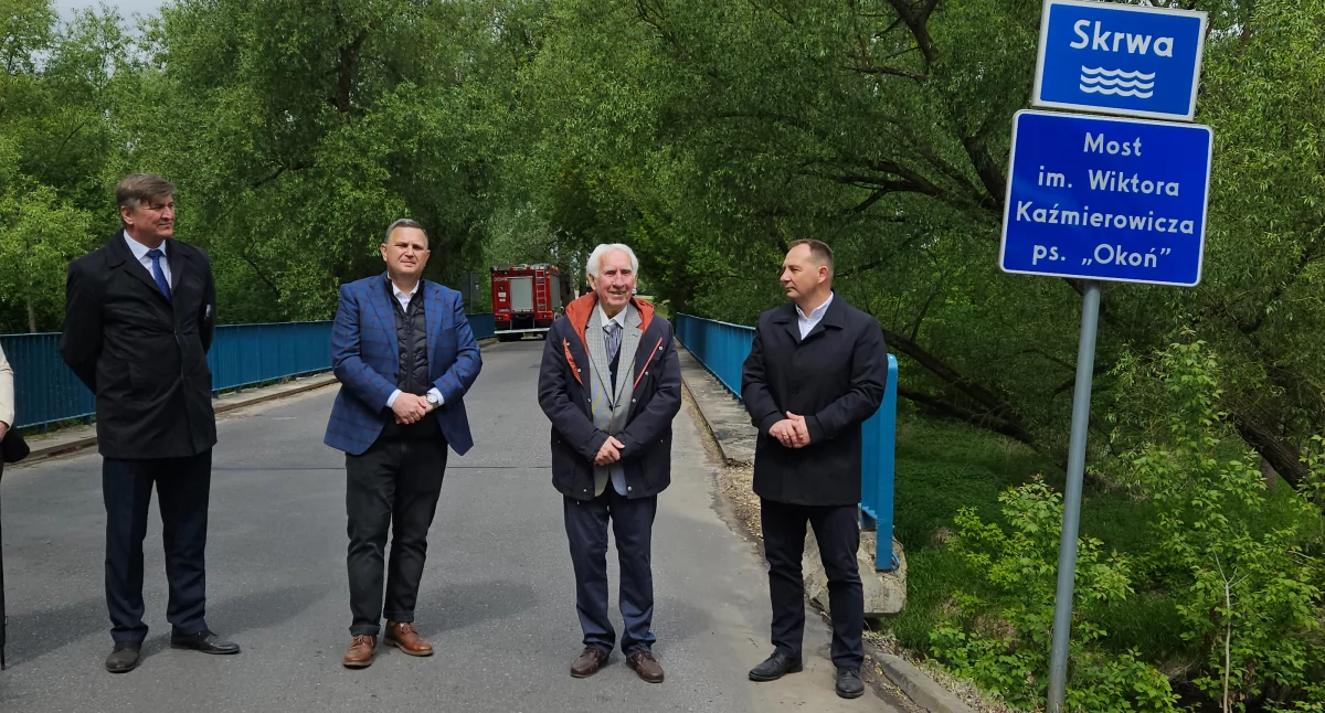 Uroczyste nadanie imienia Wiktora Kaźmierowicza mostowi nad Skrwą