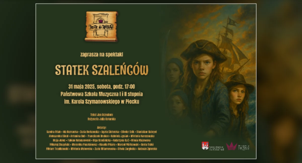 Plakat zapowiadający spektakl 