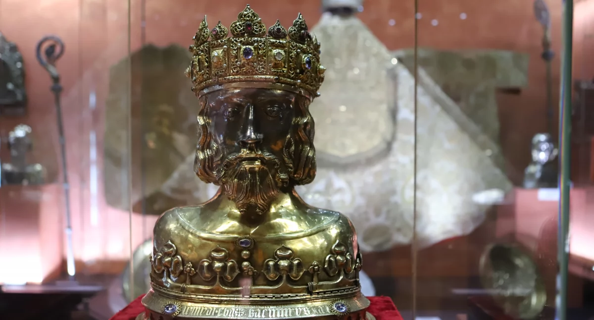 Ufundowana przez króla Kazimierza Wielkiego herma św. Zygmunta to jeden z najcenniejszych eksponatów Muzeum Diecezjalnego