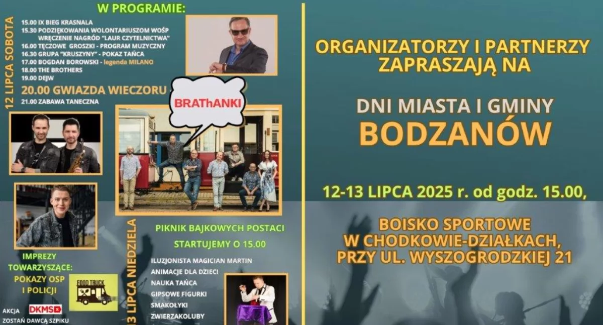 O tym się mówi, weekend Miasta Gminy Bodzanów Będzie świetna zabawa dobra muzyka atrakcji - zdjęcie, fotografia