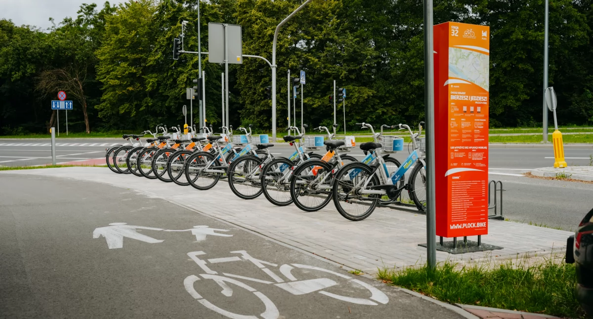 Warto wiedzieć, Kolejna stacja Płockiego Roweru Miejskiego - zdjęcie, fotografia